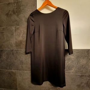 H&M Sexy Back Black Satin Dress. Size 6